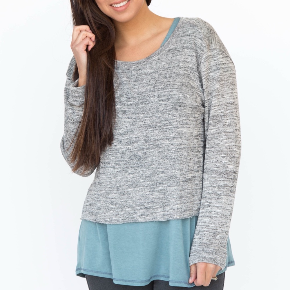 Pullover heather gray